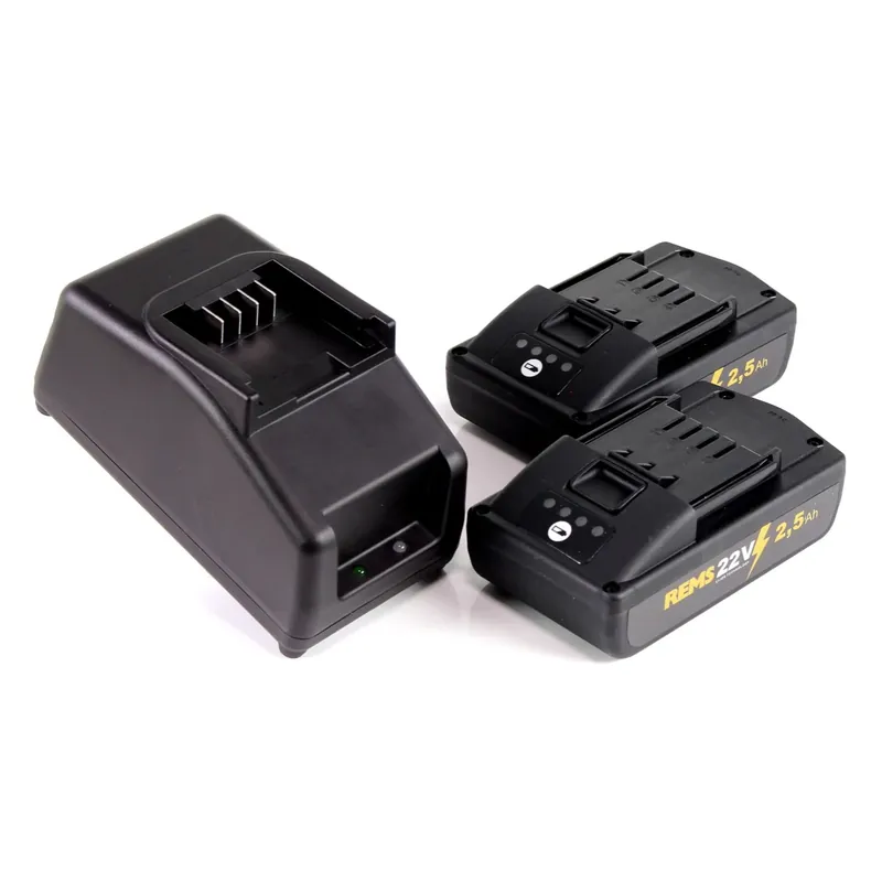 Online Kaufen REMS Akku Set Power Pack 21,6V (22V max) mit 2x Akku 2,5Ah + Ladegerät 90W ( 571585 )