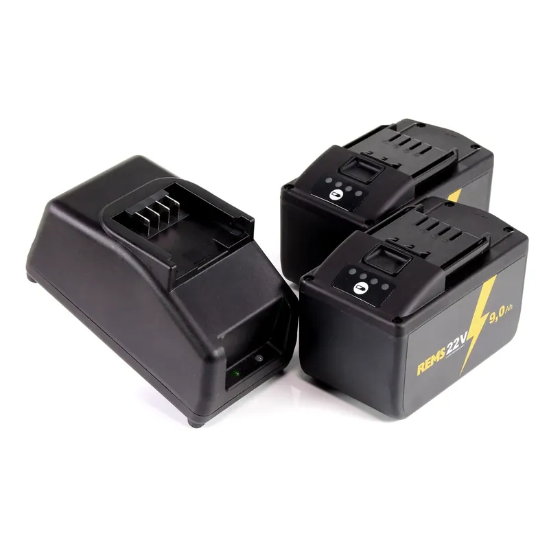 REMS Akku Set Power Pack 21,6V (22V max) mit 2x Akku 9,0Ah + Ladegerät 90W ( 571592 ) Neu