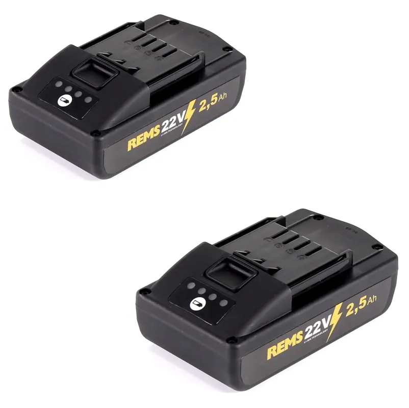 REMS Akku Set mit 2x 21,6V (22V max) Akku 2,5Ah ( 571571 ) Angebot
