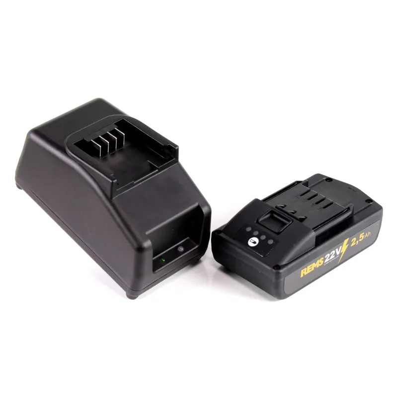 Super-Preis REMS Akku Set Power Pack 21,6V (22V max) mit 1x Akku 2,5Ah ( 571571 R22 ) + Ladegerät 90W (571585 )