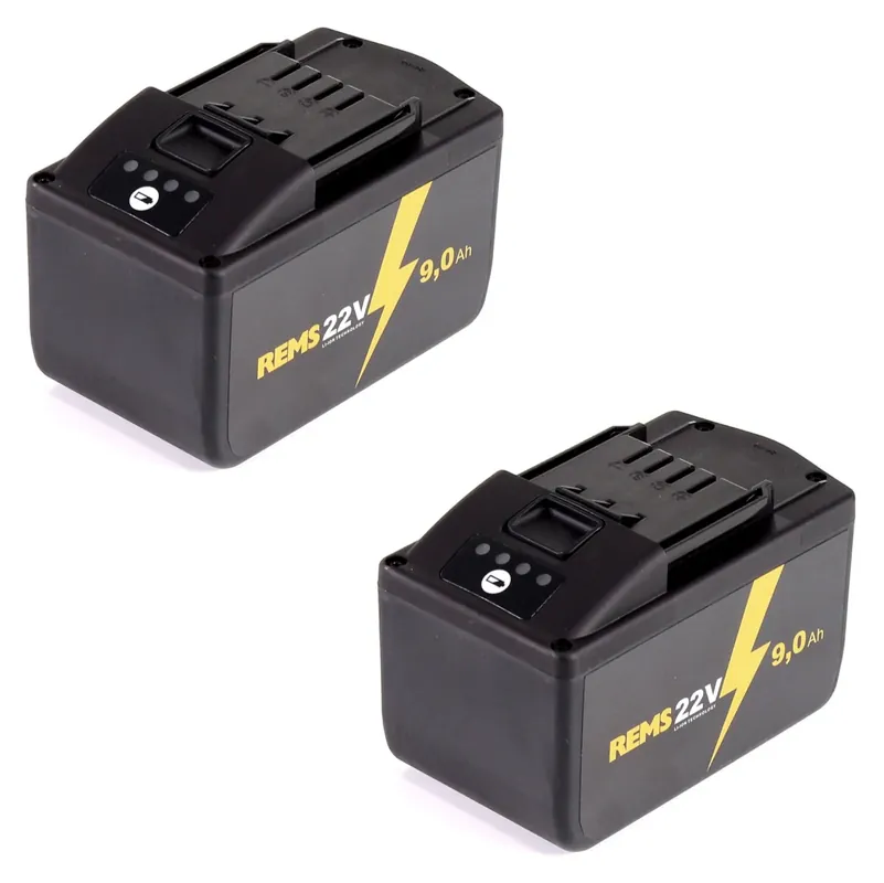 Markenware REMS Akku Set mit 2x Akku 21,6V (22V max) 9,0Ah ( 571583 )