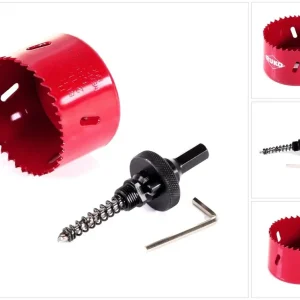 RUKO Bimetall-Lochsäge HSS mit variabler Zahnung 68mm ( 106068 ) + Aufnahmehalter inkl. Führungsbohrer A2 ( 106202 + 106212 + 106208 ) Sale
