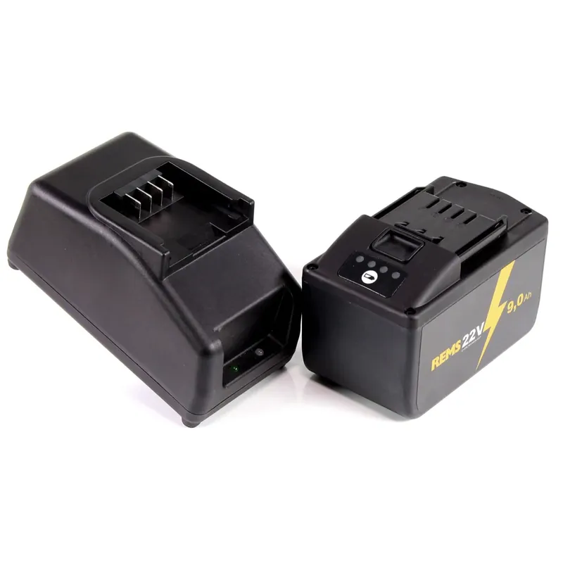 Top-Angebot REMS Akku Set Power Pack 21,6V (22V max) mit 1x Akku 9,0Ah ( 571583 R22 ) + Ladegerät 90W ( 571585 R220 )