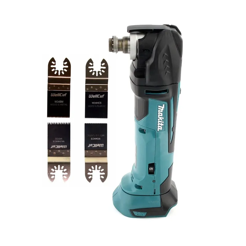 Makita DTM 51 Z Akku Multifunktion Werkzeug 18V Solo + 4x Sägeblatt - ohne Akku, ohne Ladegerät Neu