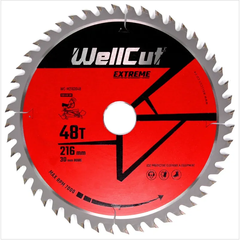 Abverkauf WellCut Kreissägeblatt WC-M2163048 TCT 216 x 2,4 x 30 mm 48 Zähne