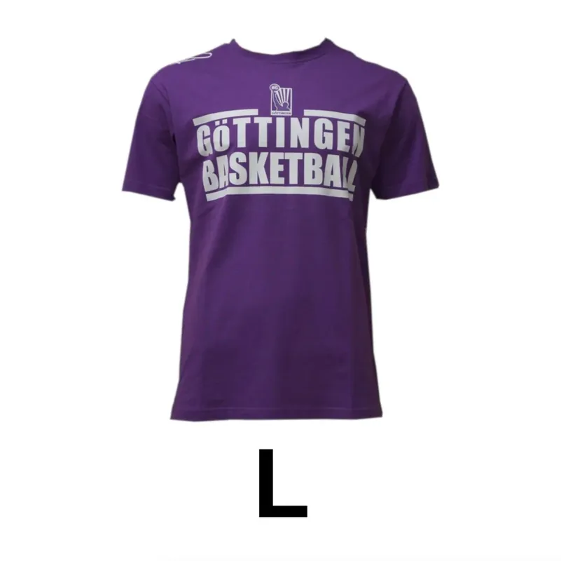 Basketball T-Shirt Göttingen BG Veilchen Größe L Lila 100% Baumwolle K1X Mega-Angebot