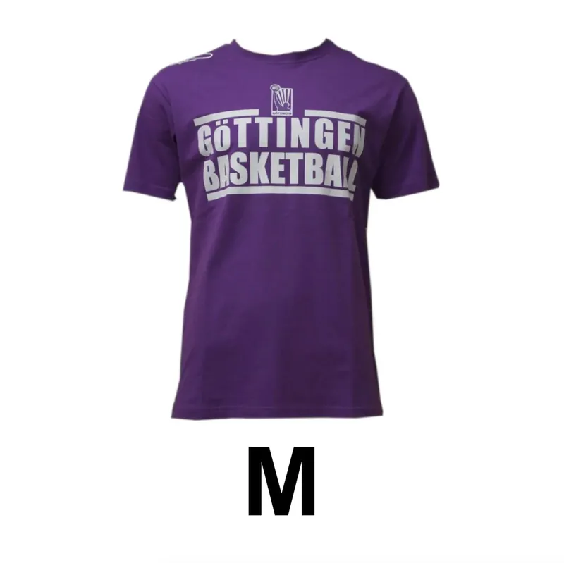 Basketball T-Shirt Göttingen BG Veilchen Größe M Lila 100% Baumwolle K1X Sofort Bestellen
