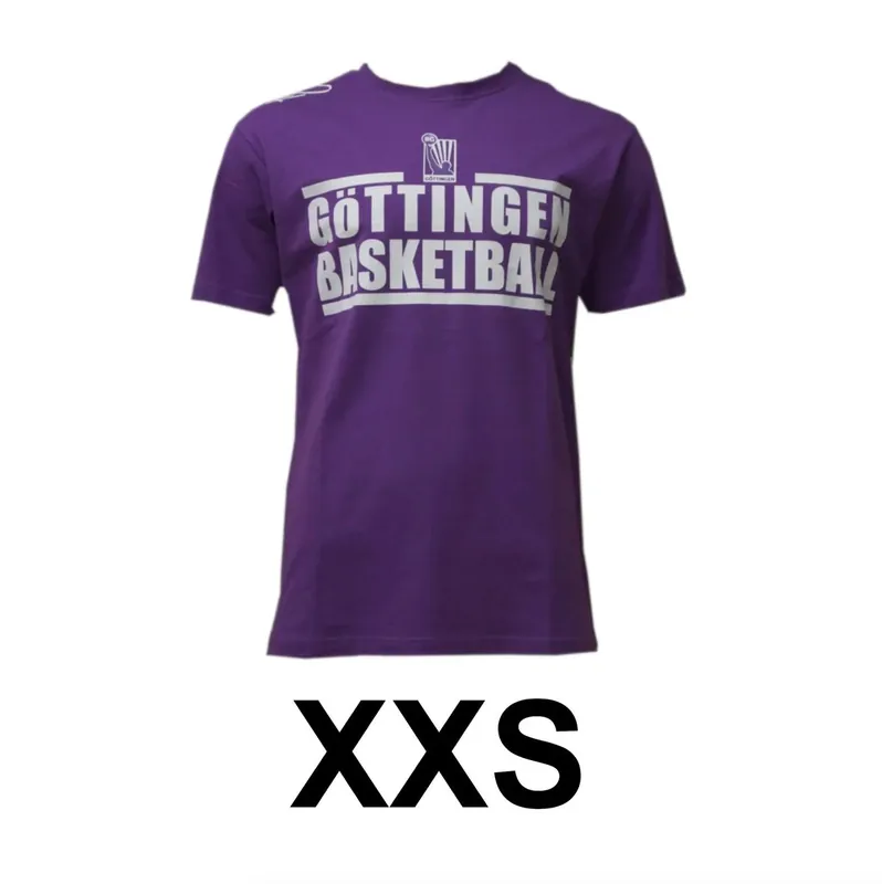 Preis Gesenkt Basketball T-Shirt Göttingen BG Veilchen Größe XXS Lila 100% Baumwolle K1X