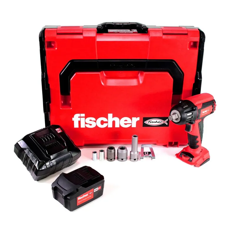 Ausverkauf Fischer FSS 18V 400 BL Akku Schlagschrauber 1/2" 400Nm Brushless + 1x Akku 4,0Ah + Ladegerät + L-Boxx