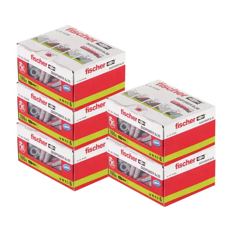 Direkt Vom Hersteller Fischer Spreizdübel DUOPOWER 6x30mm 500 Stk. ( 5x 555006 )
