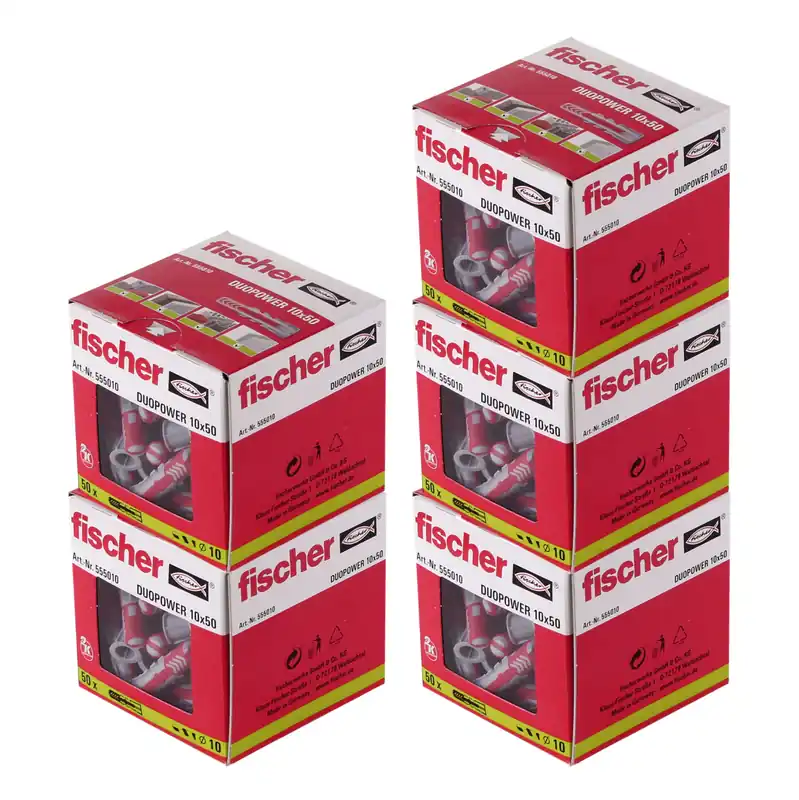 Direkt Vom Hersteller Fischer Spreizdübel DUOPOWER 10x50mm 250 Stk. ( 5x 555010 )