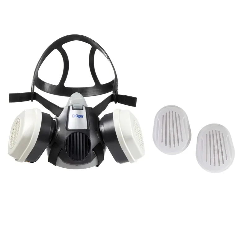 Echt Dräger X-plore 3300 M Atemschutz Maske Halbmaske für Bajonettfilter Größe M + X-plore Kombinationsfilter Bajonett ( 6738817 ) A1B1E1K1 Hg P3 R D