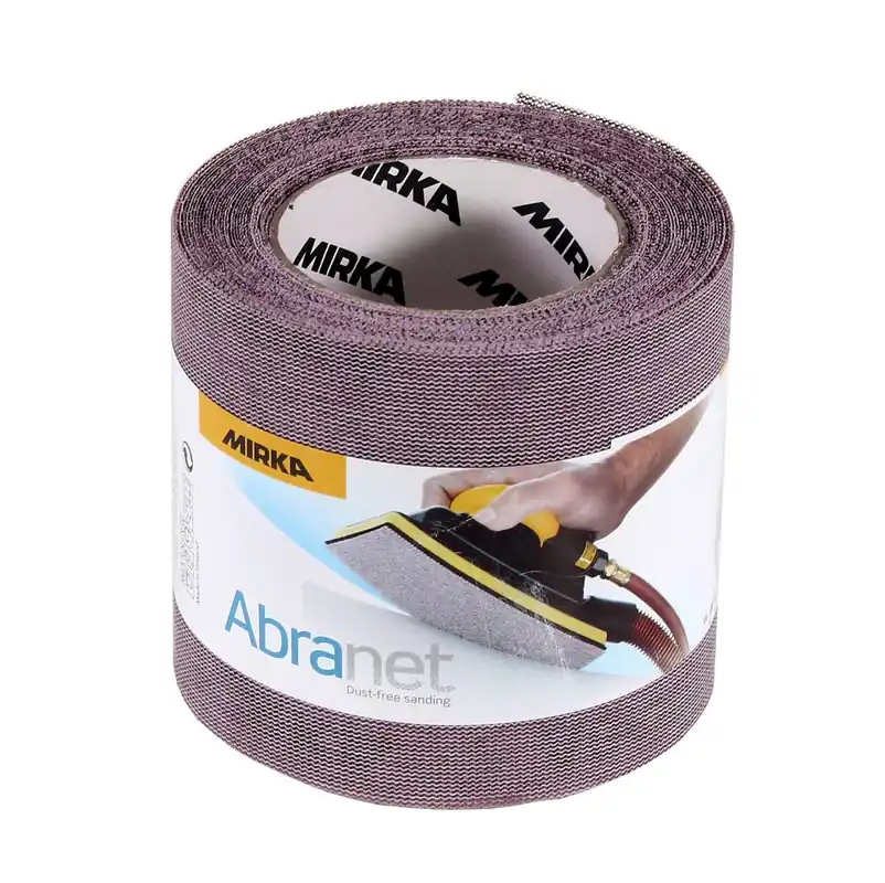Bestpreis Mirka ABRANET Schleifpapier Rolle 115mm x 10m P320 Schleifrolle Klett ( 545BY001323R )