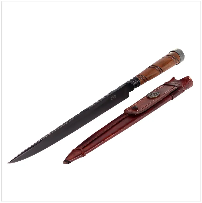 Preiswert Serra Grande "Faca Pra Lida" traditionelles brasilianisches Küchenmesser Kochmesser handgeschmiedet 20,3 cm Klinge + echt Leder Messerscheide