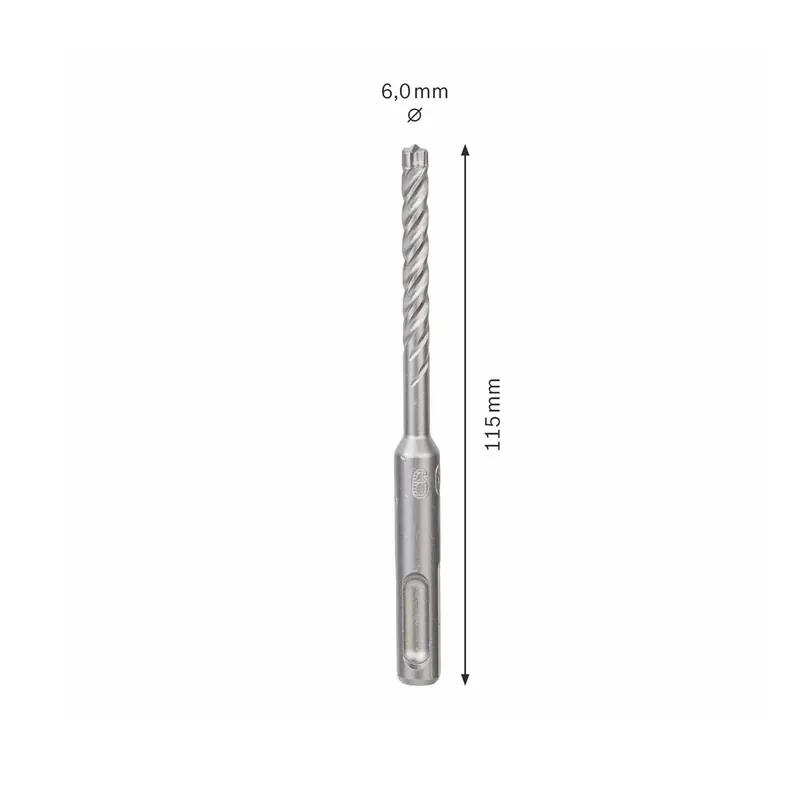 Bosch Hammerbohrer SDS-plus 7X Bohrer 6x50x115mm Carbide ( 2608576116 ) PGM zertifiziert Kracherpreis