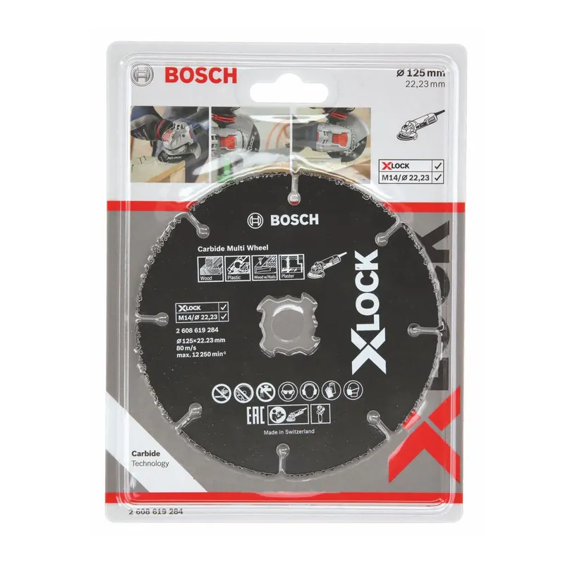 Bosch Trennscheibe X-LOCK Carbide Multiwheel 125x1x22,23mm ( 2608619284 ) Versand Am Gleichen Tag