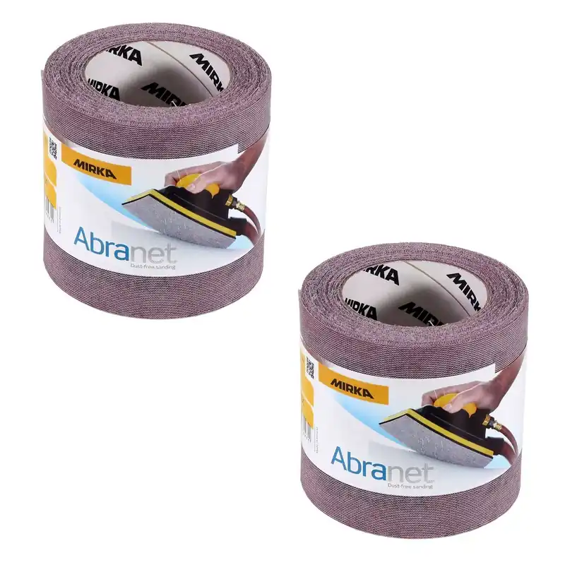 Beliebt Mirka ABRANET 2x Schleifpapier Rolle 115mm x 10m P400 Schleifrolle Klett ( 2x 545BY001413R )
