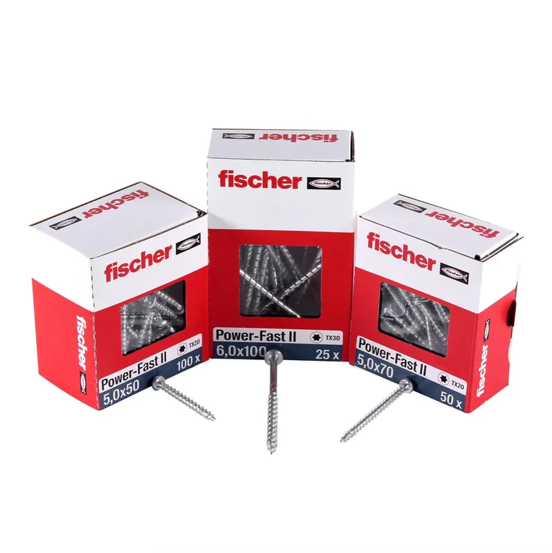 Günstig Fischer Power-Fast II FPF II Spanplattenschraube 4,0x25 mm 200 Stück ( 670236 ) Pan Head mit Torx Vollgewinde galvanisch verzinkt, blau passiviert