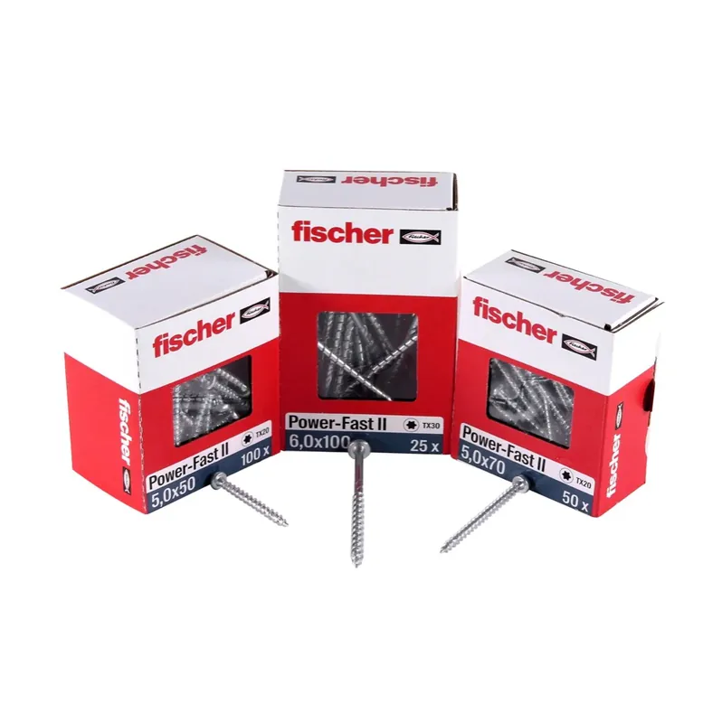 Bestpreis Fischer Power-Fast II FPF II Spanplattenschraube 5,0x16 mm 200 Stück ( 670434 ) Pan Head mit Torx Vollgewinde galvanisch verzinkt, blau passiviert