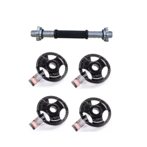 Kurzhantelstangen Set 35 cm 2,5 kg + 4x Hantelscheiben Guss Eisen 1,25 kg Neue Kollektion