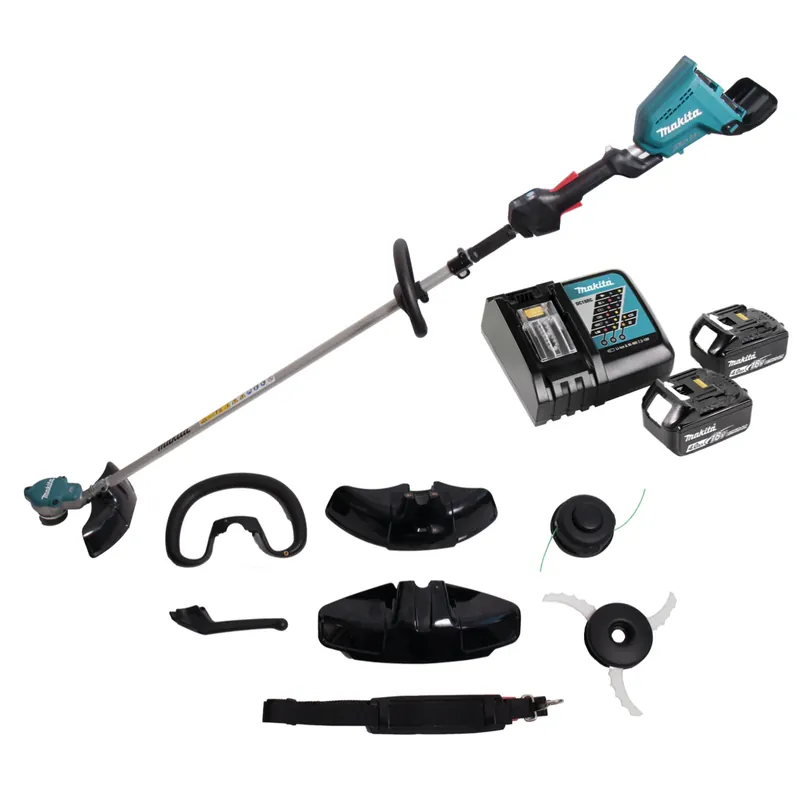 Schnäppchen Makita DUR 368 LRM2 Akku Rasentrimmer 36V ( 2x18V ) Brushless + 2x Akku 4,0Ah + Ladegerät