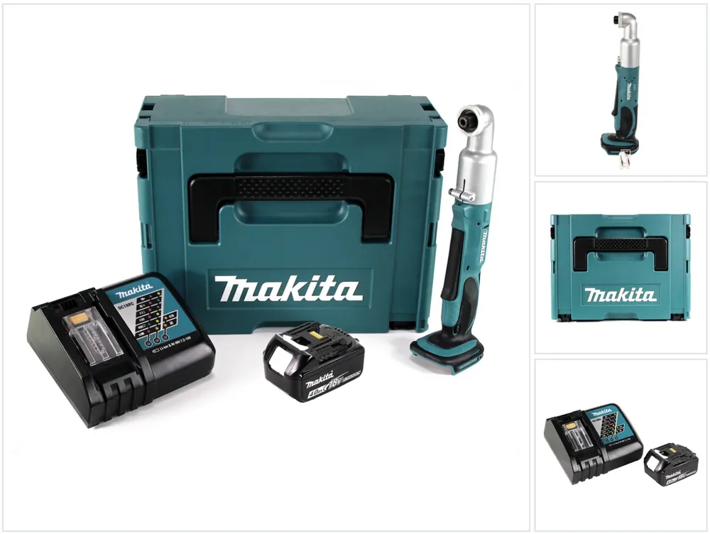 Kracherpreis Makita DTL 061 RM1J Akku Winkelschlagschrauber 18V 1/4" 60Nm + 1x Akku 4,0Ah + Ladegerät + Makpac