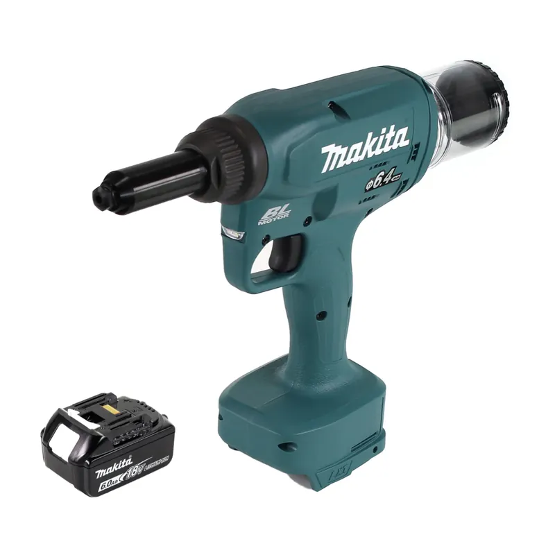 Ausverkauf Makita DRV 250 G1 Akku Blindnietsetzgerät 18V 20kN Brushless + 1x Akku 6,0Ah - ohne Ladegerät
