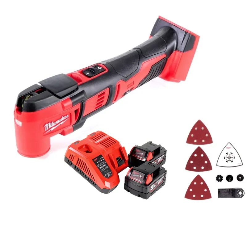 Milwaukee M18 BMT-502 Akku Multifunktionswerkzeug 18 V + 2x Akku 5,0 Ah + Ladegerät Online Kaufen