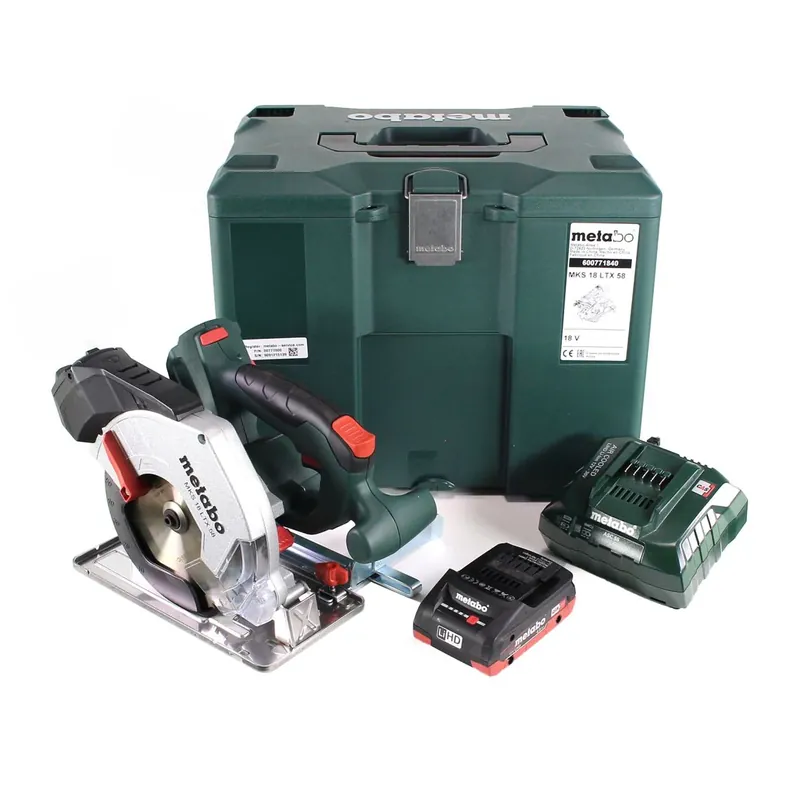 Top-Angebot Metabo MKS 18 LTX 58 Akku Metall Handkreissäge 18V 165 mm ( 600771840 ) + 1x Akku 4,0Ah + Ladegerät + MetaLoc