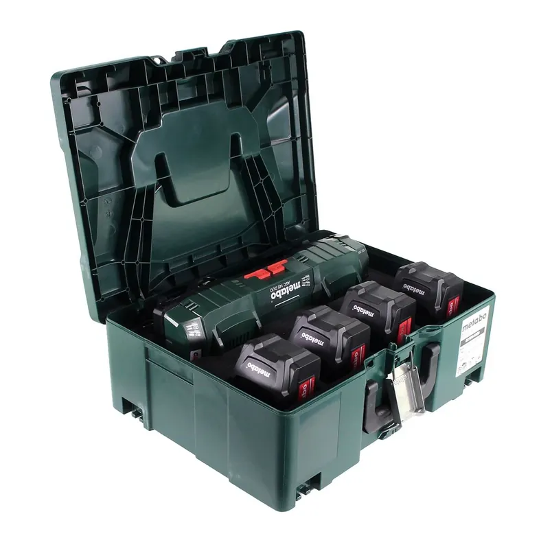 Kracherpreis Metabo Basis Set mit 4x Akku Li-Power 5,2Ah + ASC 145 DUO + Metaloc