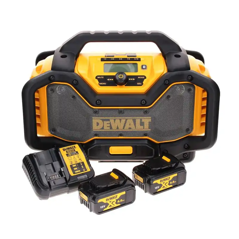 Must-Have DeWalt DCR 027 M2 Akku Radio DAB+ 10,8-18,0 V + 2x Akku 4,0Ah + Ladegerät