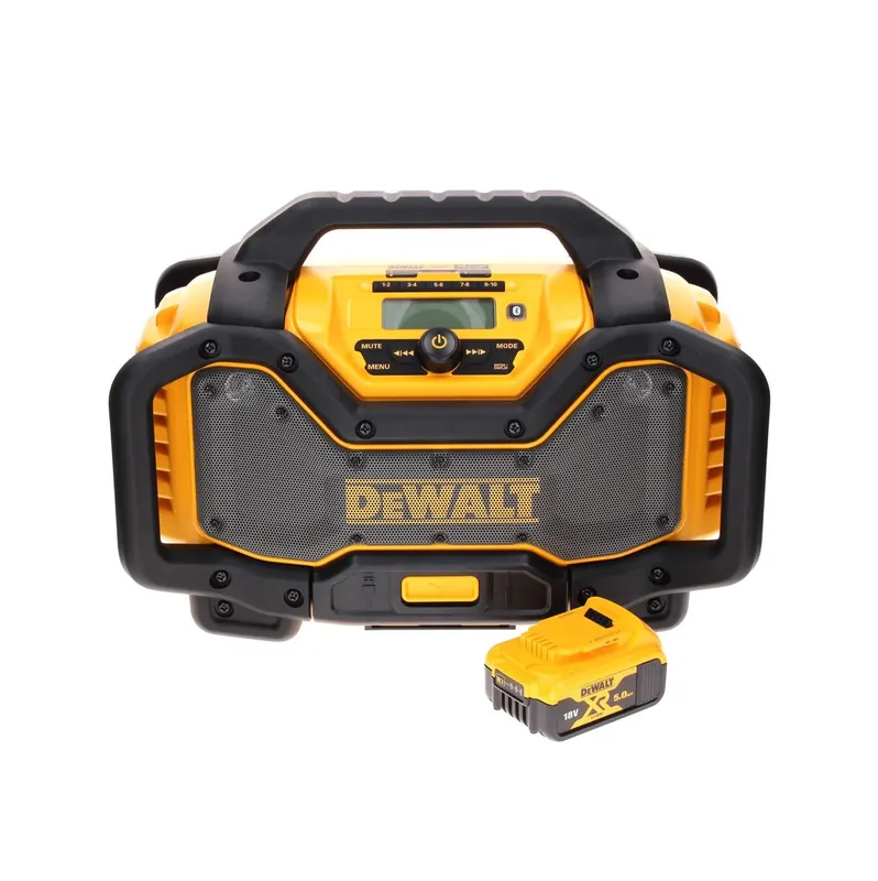 Finale Aktion DeWalt DCR 027 N Akku Radio DAB+10,8-18,0 V + 1x Akku 5,0 Ah - ohne Ladegerät