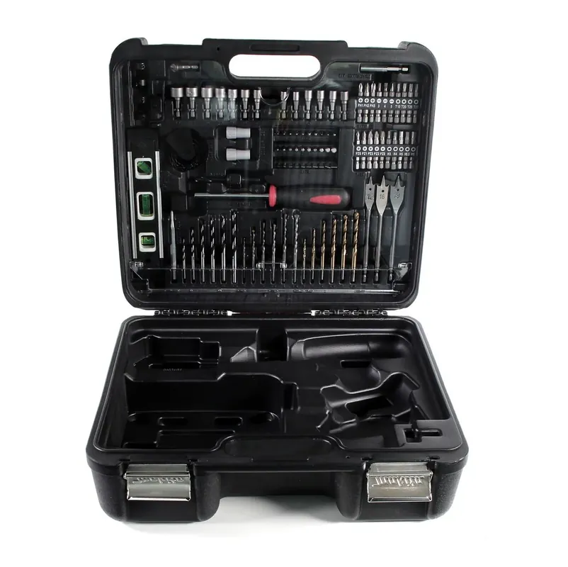 Markenprodukt Makita Koffer Schwarz inkl. 101 teiliges Werkzeugset für BHP / DHP / BDF / DDF 343 453 452 456