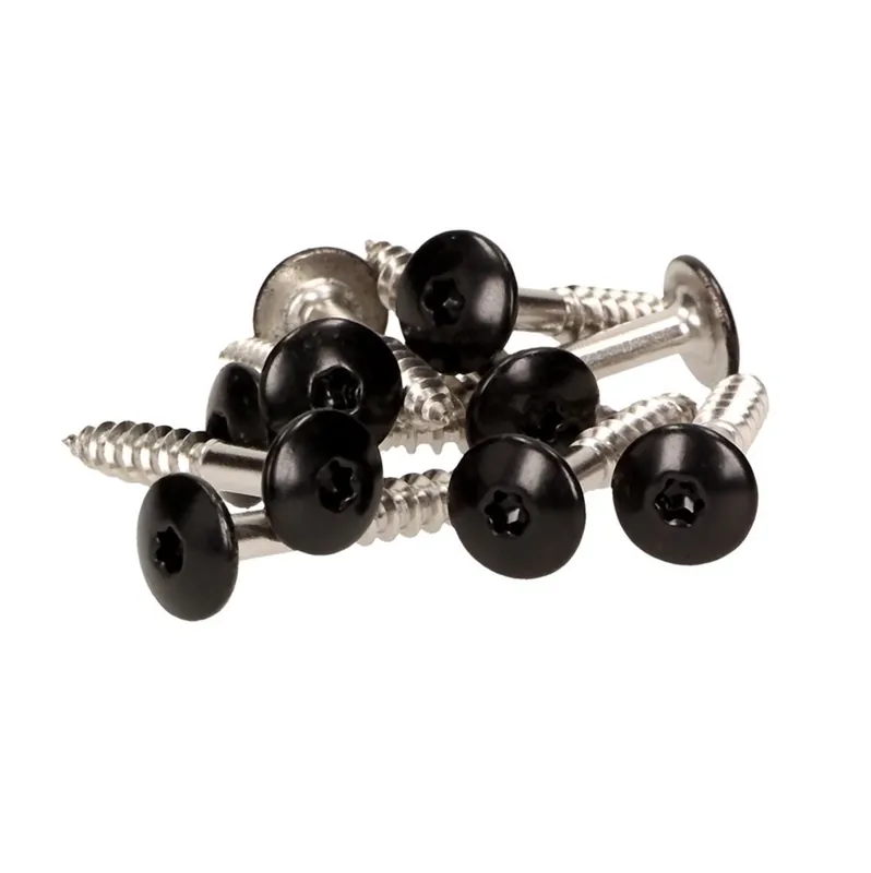 Zertifiziert Meisterling Fassadenschrauben 5,5x35 mm 100 Stück ( 010030000151 ) 12 mm Flachkopf schwarz mit Torx Teilgewinde V4A Edelstahl