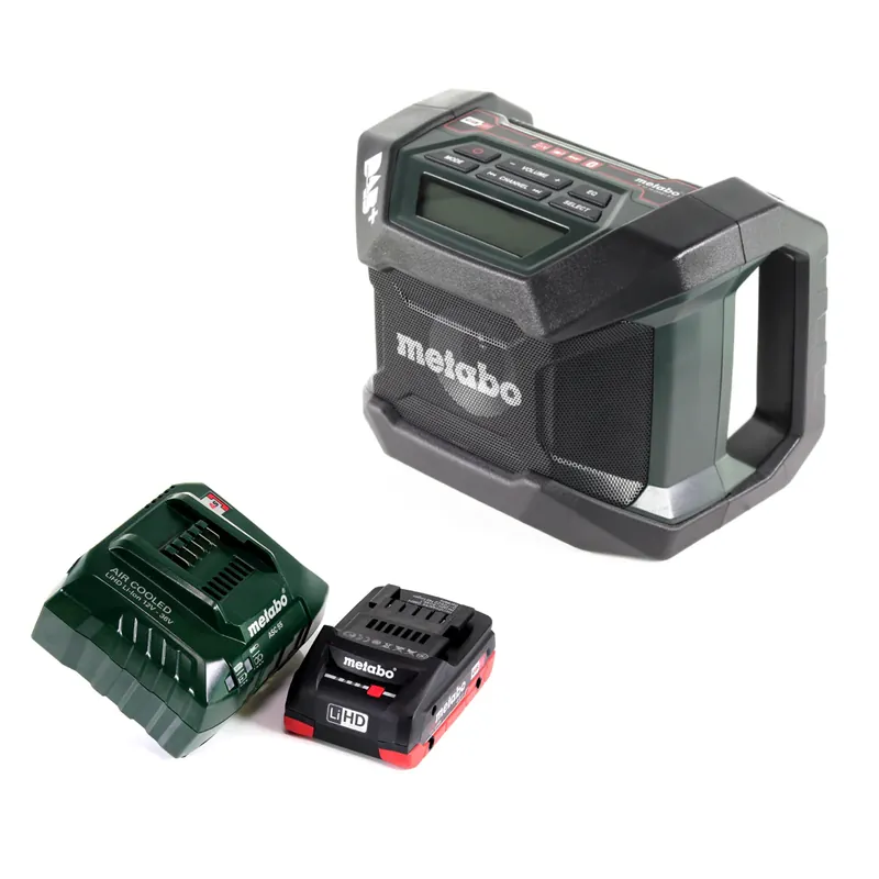 Metabo R 12-18 DAB+ BT Akku Baustellenradio 12-18 V DAB+ + 1x LiHD Akku 4,0 Ah + Ladegerät Top-Angebot