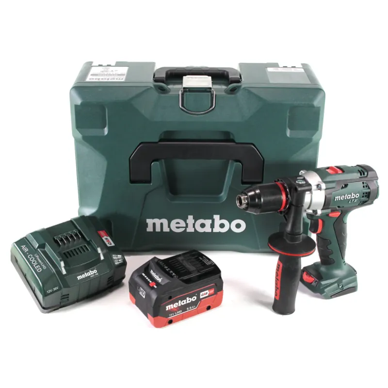 Metabo SB 18 LTX Impuls Akku Schlagbohrschrauber 18 V 110 Nm + 1x LiHD Akku 5,5 Ah + Ladegerät + MetaLoc Letzte Chance
