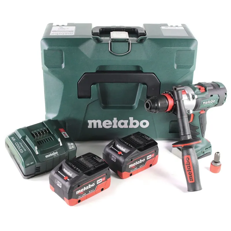 Metabo SB 18 LTX-3 BL Q I Akku Schlagbohrschrauber 18 V 120 Nm Brushless + 2x LiHD Akku 8,0 Ah + Ladegerät + metaBOX Heißes Angebot