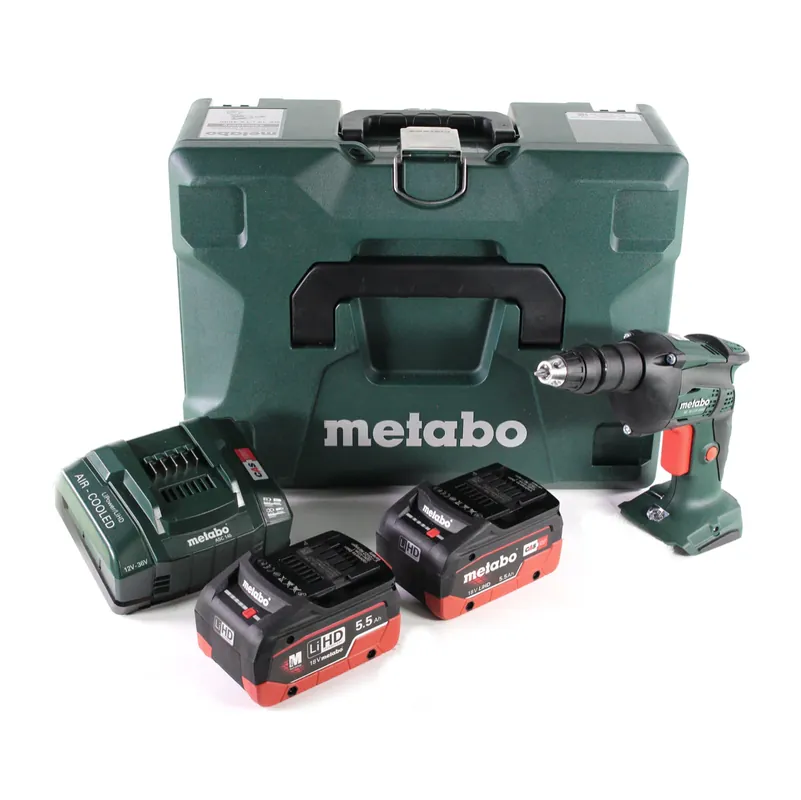 Preis Gesenkt Metabo SE 18 LTX 4000 Akku Trockenbauschrauber 18 V 7 Nm 1/4" + 2x LiHD Akku 5,5 Ah + Ladegerät + MetaLoc