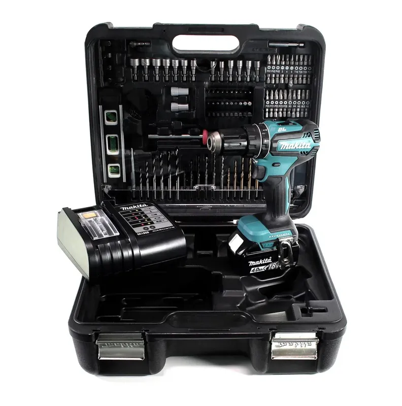 Makita DTD 156 SMTK Akku Schlagschrauber 18 V 155 Nm + 1x Akku 4,0 Ah + Ladegerät + 101 tlg. Zubehörset + Koffer Saisonangebot