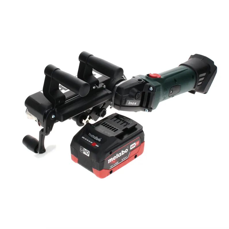 Metabo RB 18 LTX 60 Akku Rohrbandschleifer 18 V 60 mm + 1x LiHD Akku 5,5 Ah - ohne Ladegerät Geprüft