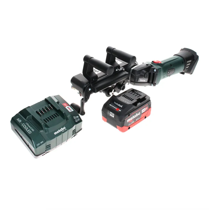 Sichere Zahlung Metabo RB 18 LTX 60 Akku Rohrbandschleifer 18 V 60 mm + 1x LiHD Akku 8,0 Ah + Ladegerät