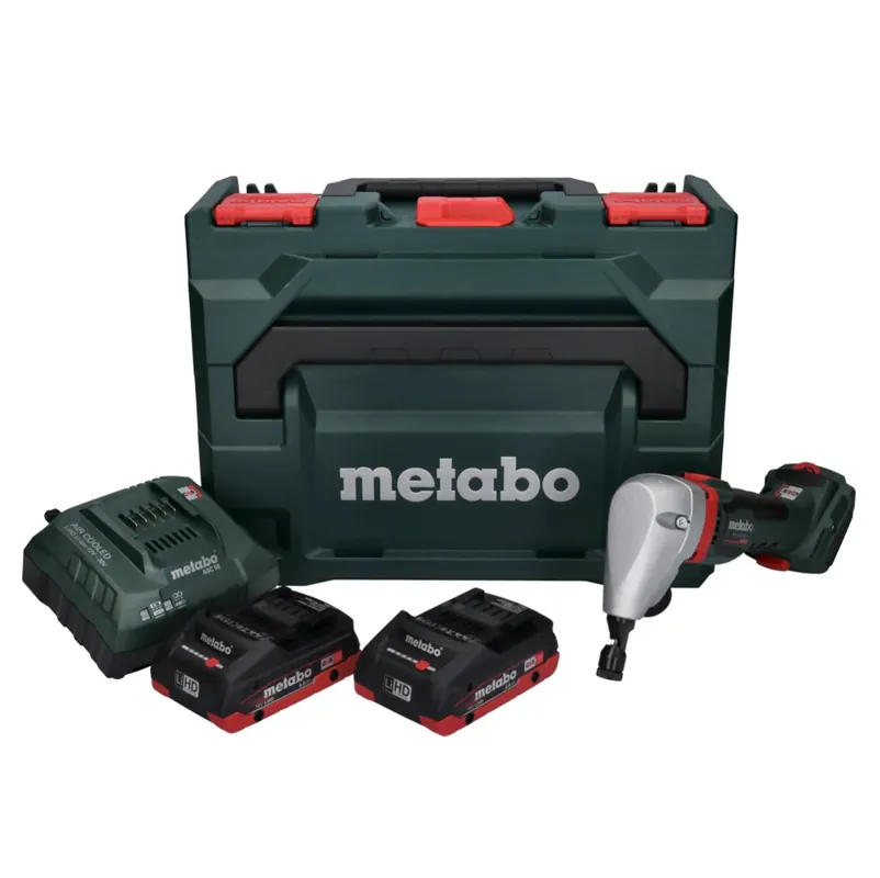 Metabo NIV 18 LTX BL 1.6 Akku Nibbler Knabber 18 V Brushless + 2x LiHD Akku 4,0 Ah + Ladegerät + metaBOX Begrenztes Angebot