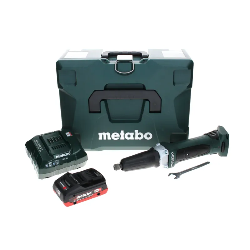 Garantierte Lieferung Metabo GA 18 LTX Akku Geradschleifer 18 V + 1x LiHD Akku 4,0 Ah + Ladegerät + MetaLoc