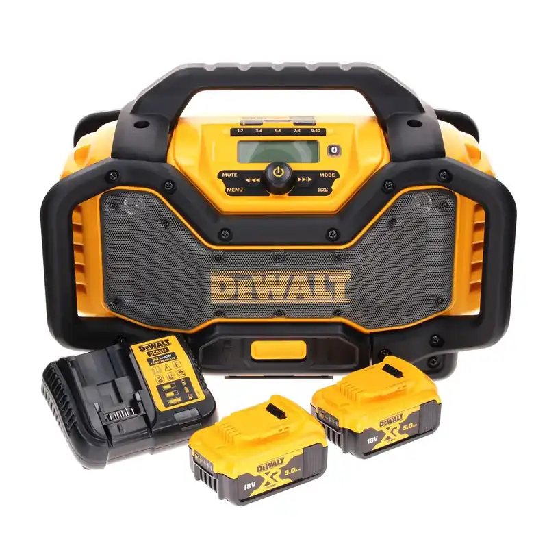 Top-Preis DeWalt DCR 027 P2 Akku Radio DAB+ 10,8-18,0 V + 2x Akku 5,0 Ah + Ladegerät
