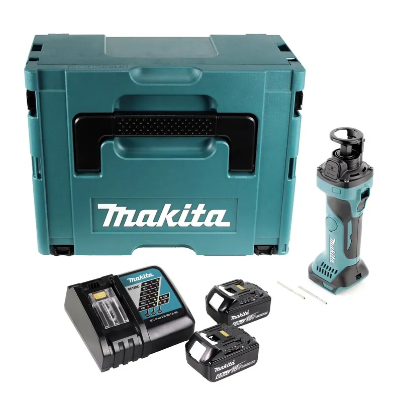 Makita DCO 180 RGJ Akku Rotationsschneider 18 V 30.000 U/min + 2x Akku 6,0 Ah + Ladegerät + Makpac Mega-Angebot