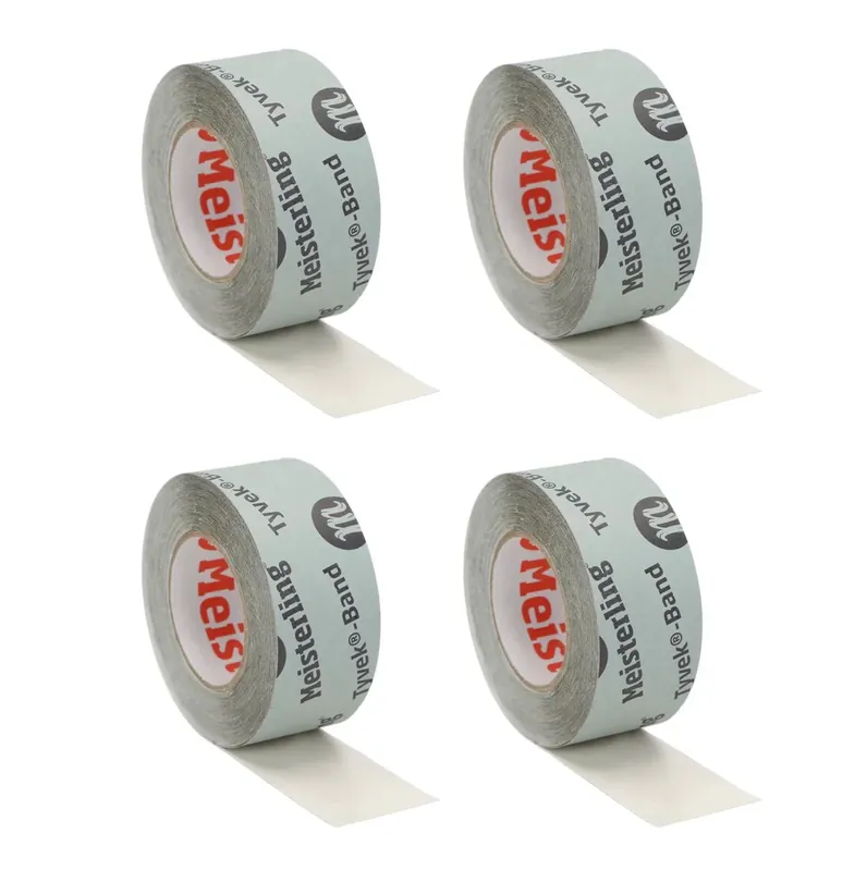 Expressversand Meisterling Tyvek Band 60 mm x 25 m 4 Stk. ( 4x 006300000210 ) reißfestes Tyvek Spinnvlies