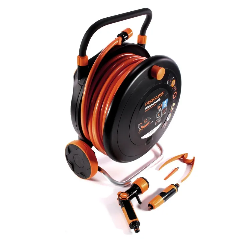 Fiskars Wasserrad Schlauchwagen L 30 m Schlauch ( 1023644 ) + Zubehör + Sprühpistole Multi ( 1023665 ) Jetzt Bestellen