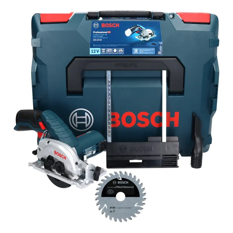 Bosch GKS 12V-26 Professional Akku Handkreissäge 12 V 85 mm + Sägeblatt + L-Boxx - ohne Akku, ohne Ladegerät Neue Ware