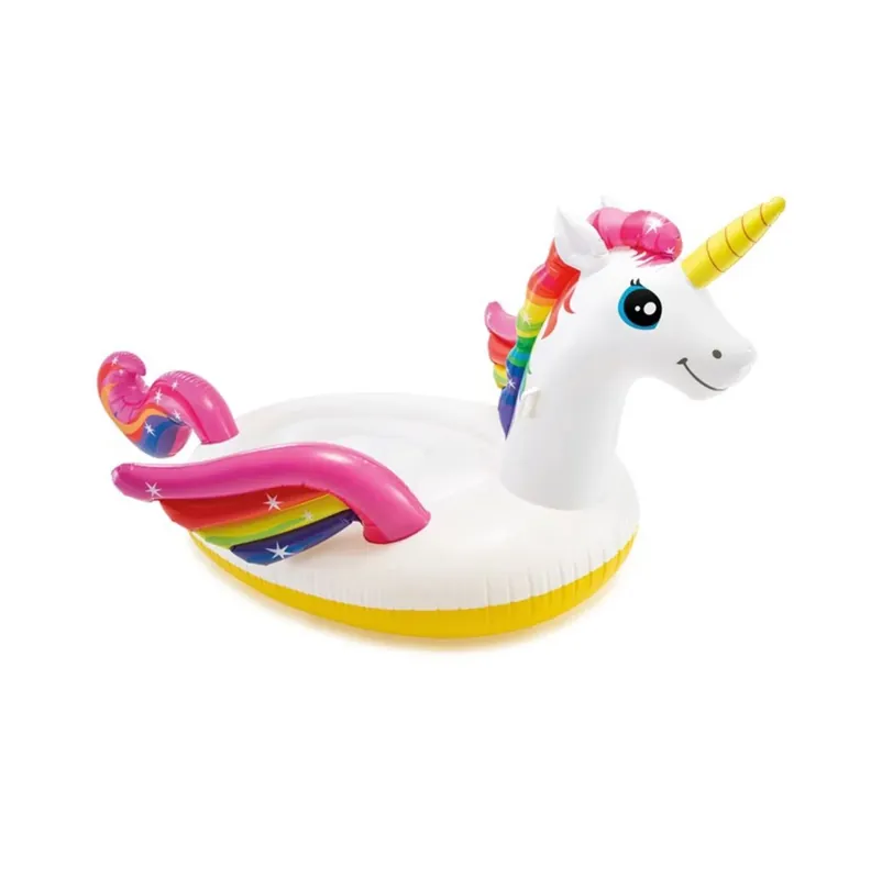 Neuheit Intex Mega Einhorn Wasserspielzeug Badeinsel 287x193 cm ( 57291EU ) Vinyl aufblasbar
