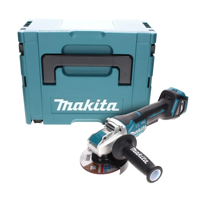 Nur Für Kurze Zeit Makita DGA 519 ZJ Akku Winkelschleifer 18 V 125 mm Brushless X-Lock Solo + Makpac - ohne Akku, ohne Ladegerät